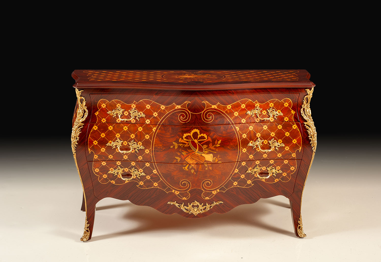 MN-685 Inlaid rosewood Bombay chest - Image 2