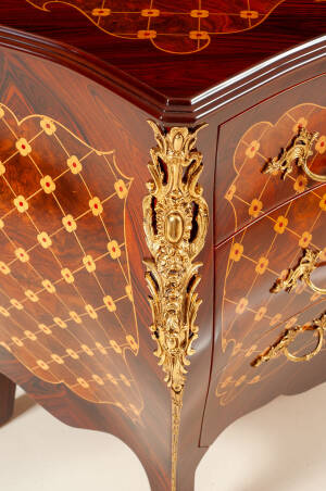 MN-685 Inlaid rosewood Bombay chest - Image 4
