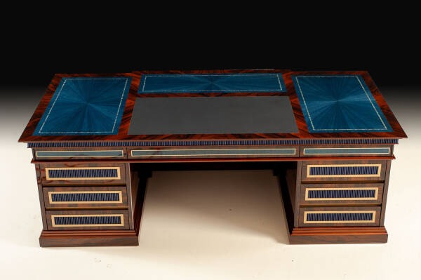 MN-850 Blue onyx executive desk