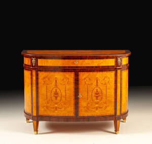 MN-919 Myrtle burl inlaid credenza - Image 2