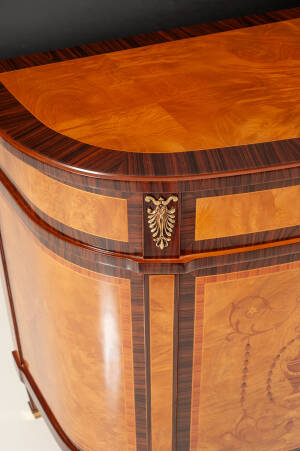 MN-919 Myrtle burl inlaid credenza - Image 4