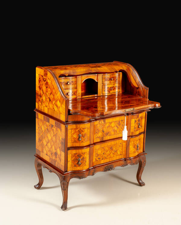 PM-228 Restored antique marquetry bureau