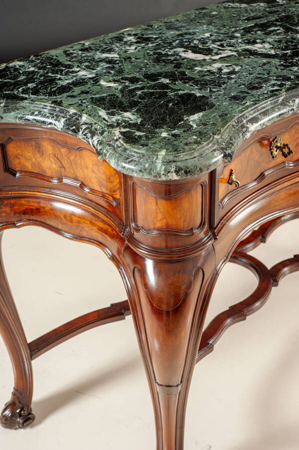 PM-229 Restored walnut marble console