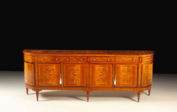 PM-232 Restored Italian inlaid buffet