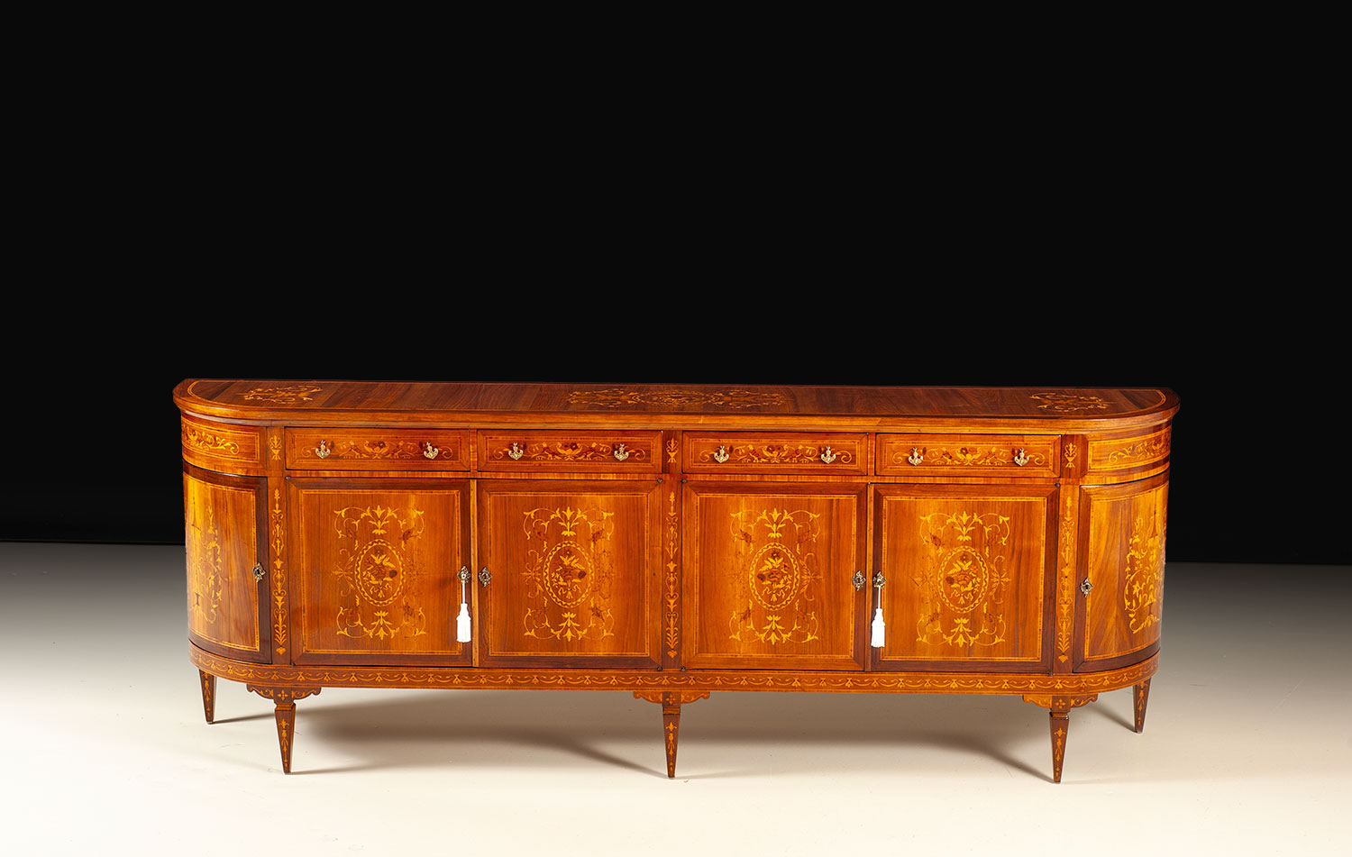 PM-232 Restored Italian inlaid buffet - Image 1