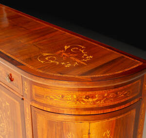 PM-232 Restored Italian inlaid buffet - Image 3