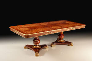VG-1264-250 Formal double pedestal dining table