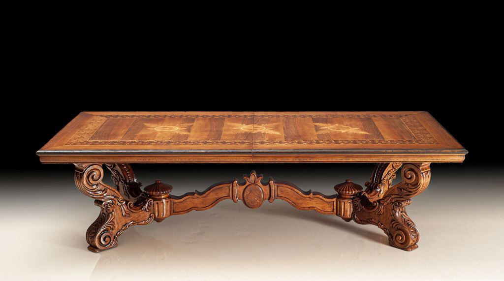 Tuscan dining table handcrafted in Italy
